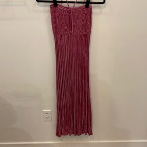 Pink knit free people convertible dress.